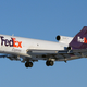 A FedEx 727-200F freighter lands at Ottawa Macdonald-Cartier International Airport in 2006 (John Davies)